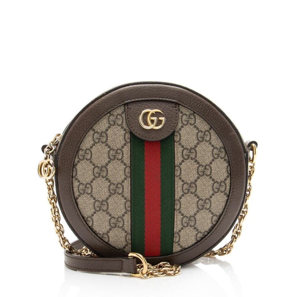 Gucci GG Supreme Ophidia Round Mini Shoulder Bag